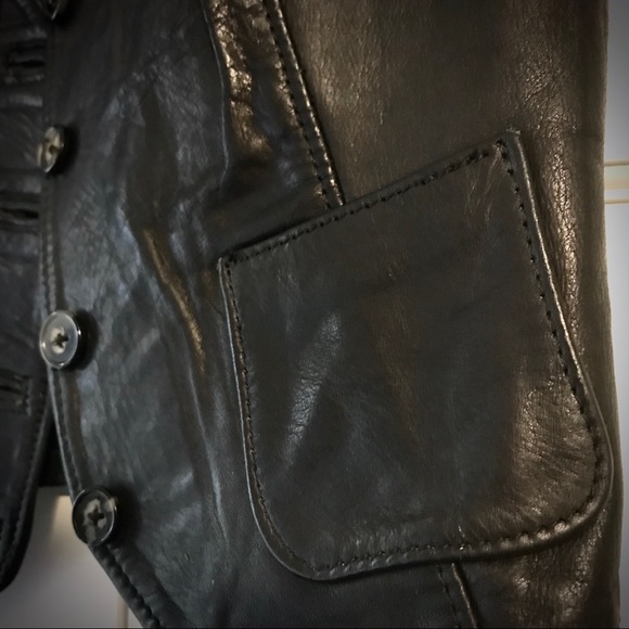 Vintage Genuine Leather Vest - Picture 5 of 10